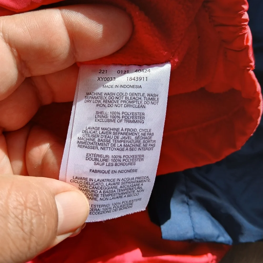 Columbia Blue and Red Hooded‎ Jacket